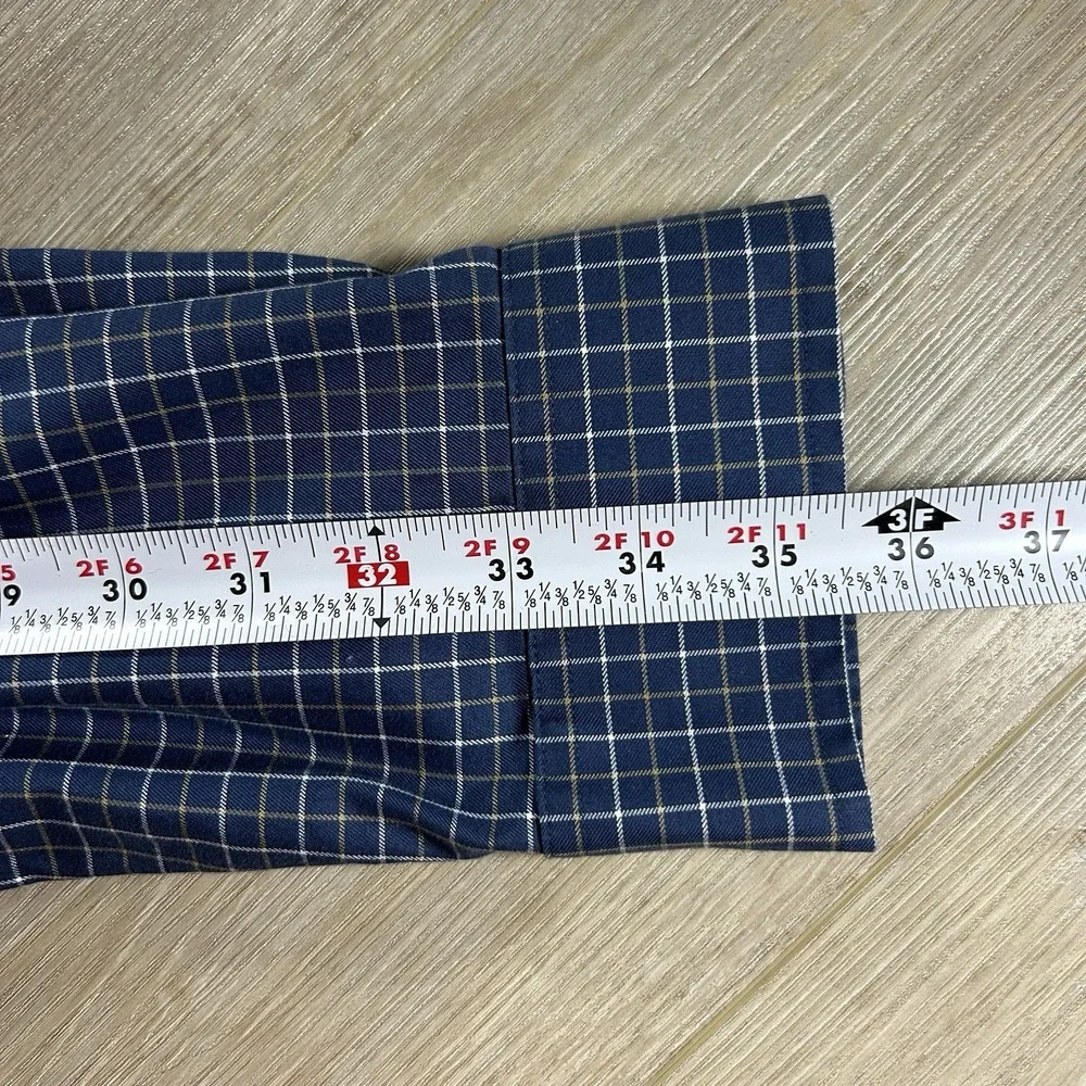 Duluth Trading Co. Mens XL‎ TWrinkle Fighter Plaid 100% Cotton Button Up Shirt